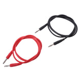 Maxbell 2pcs Banana to Banana Plug Test Lead Set, 4mm Stackable Banana Plug Wire Soft Silicone Test Cable Lead for Multimeter, 1m Silicone Electrical Test Wire 1000V/15A