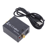 Maxbell Digital Coaxial Toslink to Analog (L/R) Audio Converter+5V USB DC Power Supply