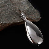 Maxbell Silver Metal Waterproof Teardrop Pendant Cremation Jewelry For Ashes Pet Dog Cat