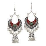 Maxbell Women Vintage Ethnic Retro Mexico Gypsy Bohemian Tassel Dangle Earrings