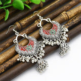 Maxbell Women Vintage Ethnic Retro Mexico Gypsy Bohemian Tassel Dangle Earrings