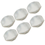 Maxbell 6 Pieces Plastic Guitar Tuning Pegs Keys Buttons Caps Knobs Acoustic Guitar Replacement Parts White