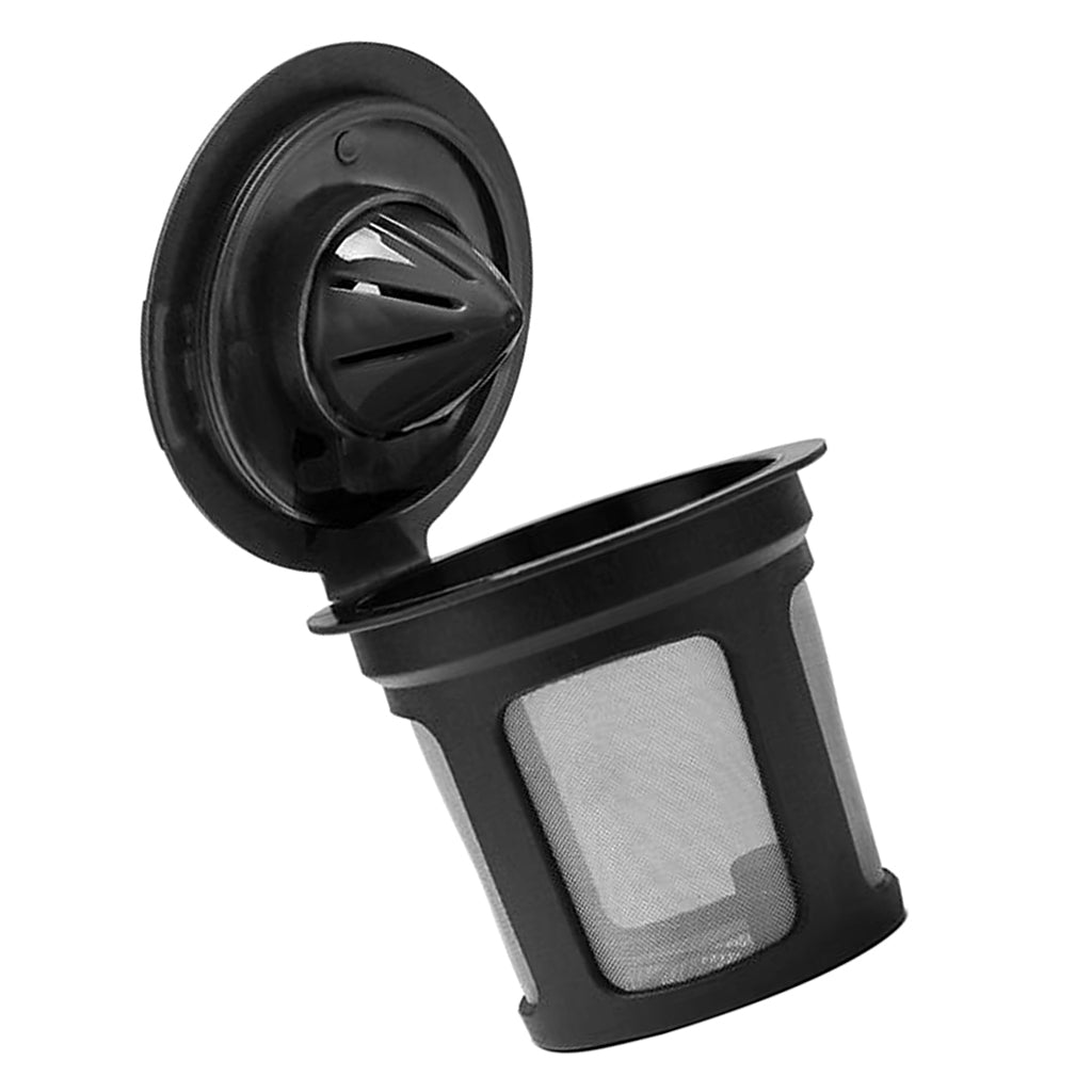 Maxbell Single Reusable Refillable Coffee Pod Filters Compatible with Keurig 2.0 1.0 K Cup Coffee Makers, Black