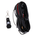 Maxbell DC 9-12V LED DRL Roof Light Spotlight Wiring Harness Kit w/ Switch Relay Conversion Kit