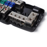 Maxbell 4 Ways Car Audio ANS Fused Power Distribution Block 2x 0/2GA IN 4x 4/8GA OUT