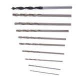 Maxbell Mini Micro Hand Drill Keyless Chuck + Twist Drills Bit Rotary Tool 0.8-3.0mm
