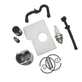Maxbell 38mm Piston Ring Kit & Fuel Line Filter Spark Plug For STIHL 018 MS180 1130 030 2004 / 1130 124 0800 / 1130 358 7700 / 1130 647 9400 / 1123 640 3800