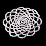 Maxbell Lace Flower Background Metal Cutting Dies Stencil for DIY Scrapbooking Photo Album Decoration Embossing Paper Cards Decorative Crafts Die Cuts Handmade Gifts Dies, 7.8cm