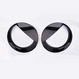 Maxbell Pair Front Light Headlight Trim Cover Protective Ring for Jeep Patriot 11-17 Conversion Kit