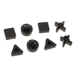 Maxbell For Sony PS4 Pro Console Bottom Feet Pad Set of 8 Back Sticker Kit Repair Part