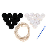 Maxbell Wood Crochet Beads Chewing Beads Teething Jewelry DIY Necklace Baby Teether