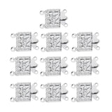 Maxbell 10 Pcs Copper Pendant Pinch Bails Connector Clasps Jewelry DIY Findings