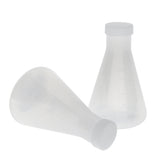 Maxbell Laboratory School Graduated Plastic Conical Flask Erlenmeyer 250mL Food Grade, Shatter Resistant, 2 Pack