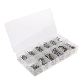 Maxbell Flat Washers Spring Lock Washers Assortment Kit Stainless Steel M/4 M5 M6 M8 M10 M12 - 790pcs Pack with Storage Case