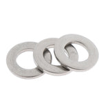 Maxbell M6 Stainless Steel Flat Washers Insulation Gaskets Metal Pads Set of 50 Pieces