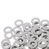Maxbell M6 Stainless Steel Flat Washers Insulation Gaskets Metal Pads Set of 50 Pieces