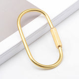 Maxbell Brass Oval Key Ring Split Chain Rings Key Holder Loop Craft, 59 X 33mm securely closed and strong fastening