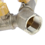 Maxbell Two Way Gas Hose Tube Connector Control Valve Adapter Gas Pipe Connector Piece Pipe Fittings