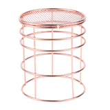 Maxbell Elegant Rose Gold Wire Mesh Pen Pot Pencil Holder / Metal Makeup Brush Holder / Multifunctional