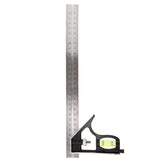 Maxbell Combination Square 300mm 12'' Stainless Steel Protractor Square Ruler