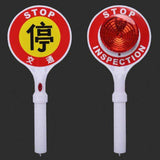 Maxbell Stop Sign With Handle Roadway Display Parking Flashing LED Wand, low power consumption