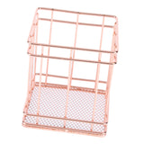 Maxbell Elegant Rose Gold Wire Mesh Pen Pot Pencil Holder / Metal Makeup Brush Holder / Multifunctional