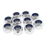 Maxbell Stainless Steel Nylon Insert Locknut 50-Pack Hexagon Lock Nut M20