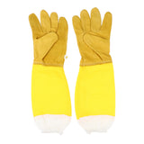 Maxbell Long Sleeves Beekeeping Gloves - Leather and Breathability Mesh Comfortable