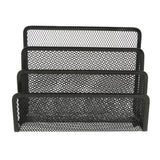 Maxbell Metal Mesh Desk Organizer Mini Upright Letter Sorter, Great to organize mails, bills, notifications