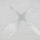Maxbell LED Light Luminous Aluminum Cutlery Knives and Forks Sign for Restaurant Bar Hotel, Easy to Install