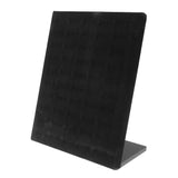 Maxbell 100-Hole Velvet Rings Earrings Stand Tray L-type Plastic Display Rack