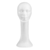 Maxbell Head Mannequin Female Foam Long Neck Head Model Lightweight High Quality