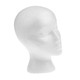 Maxbell 11-Inch Female Styrofoam Mannequin Manikin Head Model, Foam Wig Glasses Display Holder (White)