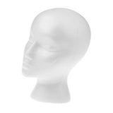 Maxbell 11-Inch Female Styrofoam Mannequin Manikin Head Model, Foam Wig Glasses Display Holder (White)