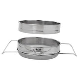 Maxbell 10'' Stainless Steel Double Sieve Stainless Steel Bucket Top Honey Strainer Filter for Honey Processing Extraction and Filter