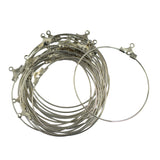 Maxbell 20pcs Bid Hoop Earring Hoop Earring DIY Jewelry Making - Silver