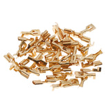 Maxbell High Quality 50Pcs Brass Crimp Terminal Cable Locking Female Spade 6.3mm