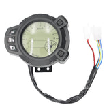 Maxbell 12V Motorcycle Odometer Speedometer Tachometer Gauge LCD Digital Display Screen