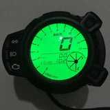 Maxbell 12V Motorcycle Odometer Speedometer Tachometer Gauge LCD Digital Display Screen