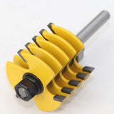 Maxbell 8mm Shank Reversible Finger Joint Set Woodworking Cutter Tool 1/2" Depth
