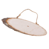 Maxbell Natural Wood Log Slices Tree Bark Decorative Rustic Wedding Sign Plaque Home Hanging Decorations DIY Christmas Ornaments- 10 x 3 inches