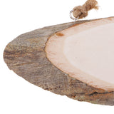 Maxbell Natural Wood Log Slices Tree Bark Decorative Rustic Wedding Sign Plaque Home Hanging Decorations DIY Christmas Ornaments- 10 x 3 inches