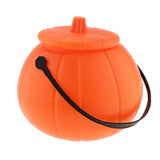 Maxbell Halloween Pumpkin Bucket Candy Holder Jar With Handle Trick or Treat Supply