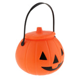 Maxbell Halloween Pumpkin Bucket Candy Holder Jar With Handle Trick or Treat Supply