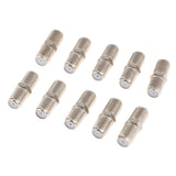 Maxbell (10-Pack) F Type RG6 Coax Cable Female to Female Connector,Cable Extension Adapter Connects Two Coaxial Video Cables