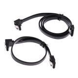 Maxbell Universal SATA III Cable 90 Degree 6Gbps Data Cable With Locking Latch 12 Inches