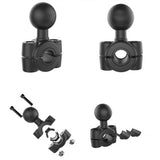 Maxbell Motorcycle Plastic 3.54" To 8.66" Diameter Handlebar Base With 1" Ball