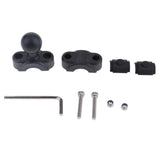 Maxbell Motorcycle Plastic 3.54" To 8.66" Diameter Handlebar Base With 1" Ball