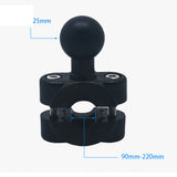 Maxbell Motorcycle Plastic 3.54" To 8.66" Diameter Handlebar Base With 1" Ball