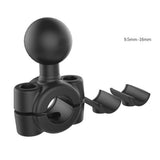 Maxbell Motorcycle Plastic 3.54" To 8.66" Diameter Handlebar Base With 1" Ball